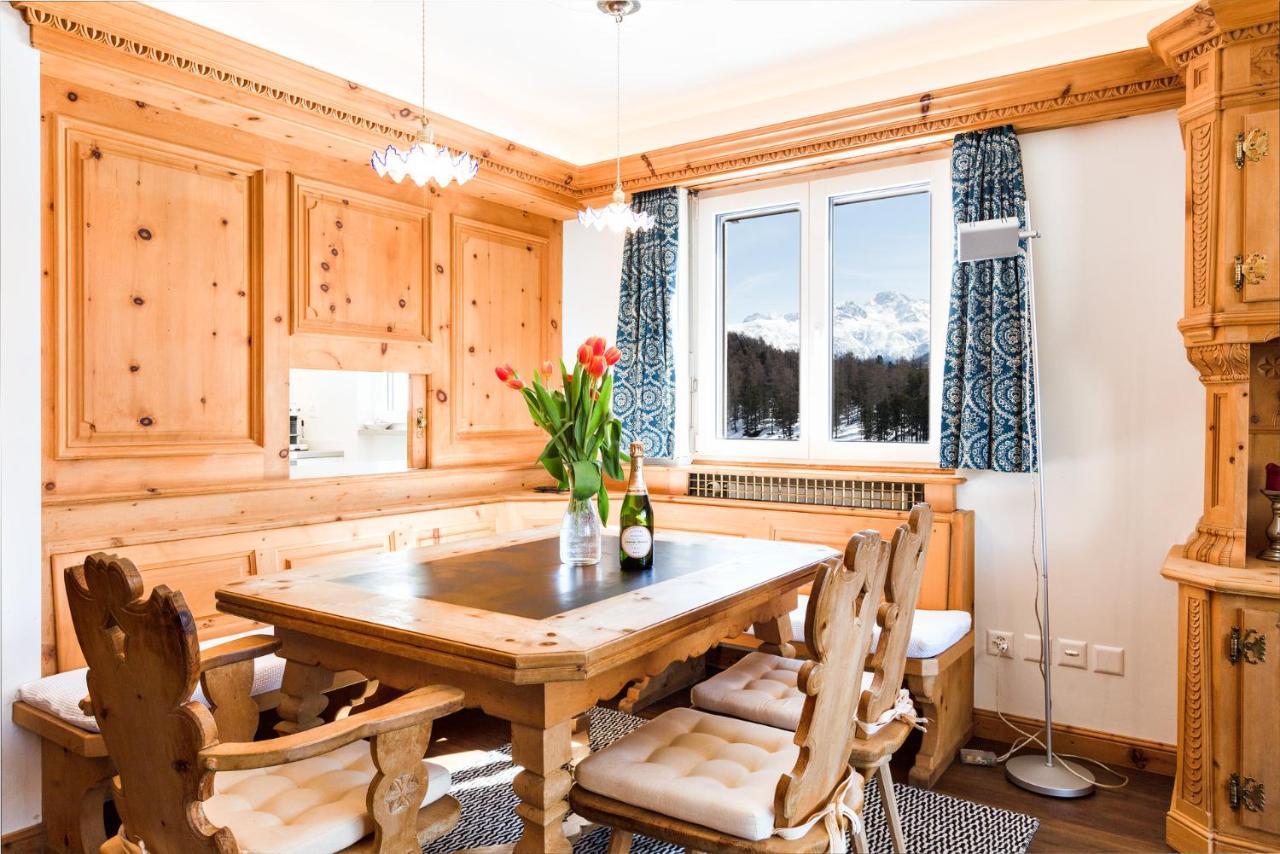 Spacious Apartment With Fantastic Alpine Panorama St. Moritz Ngoại thất bức ảnh